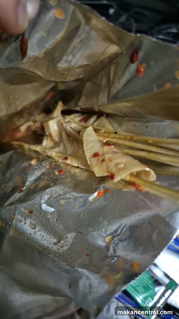 Spicy Skewers in Foil Bag