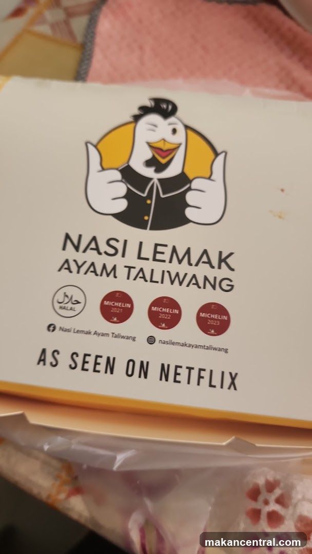 Nasi Lemak Ayam Taliwang Packaging