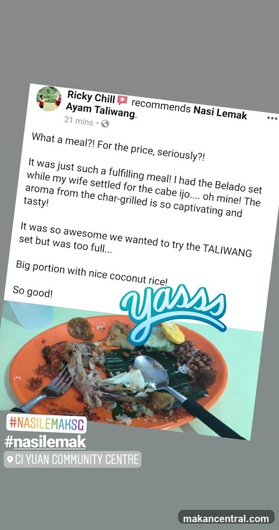Nasi Lemak Ayam Taliwang Review