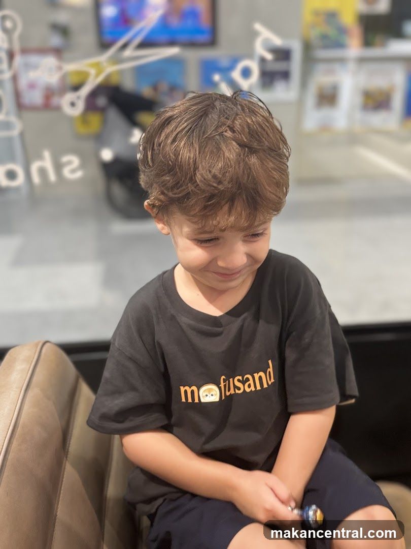 Child in interior setting