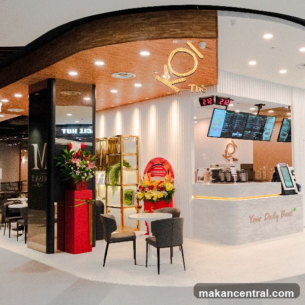 Modern Bubble Tea Shop Interior