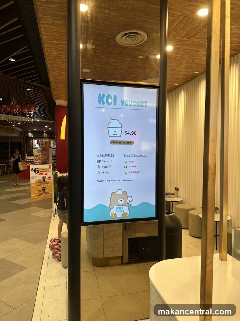 KOI YOUCURT Menu