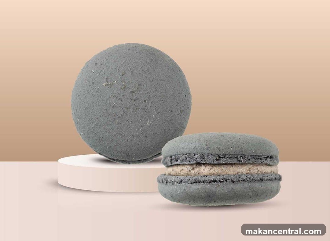 Gray Macaron and Bath Bomb