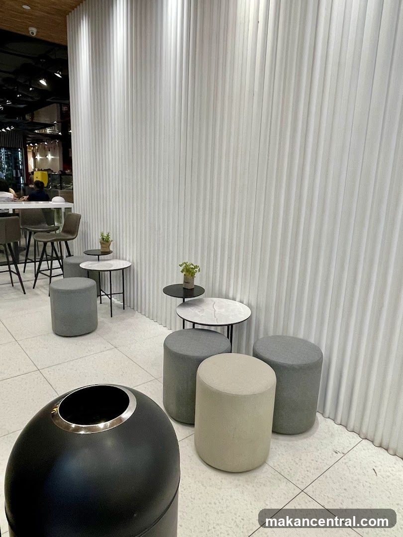 Modern Cafe Seating Area
