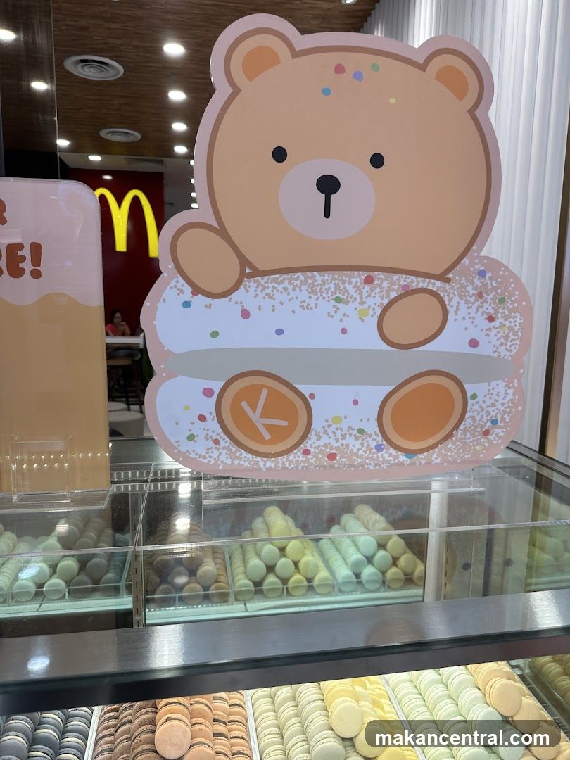 Macarons Display with McDonald's Logo