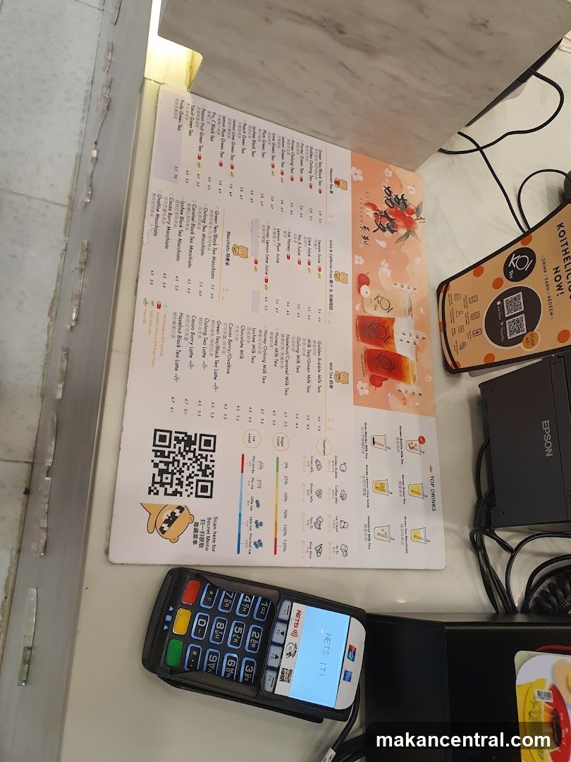 KOI The menu