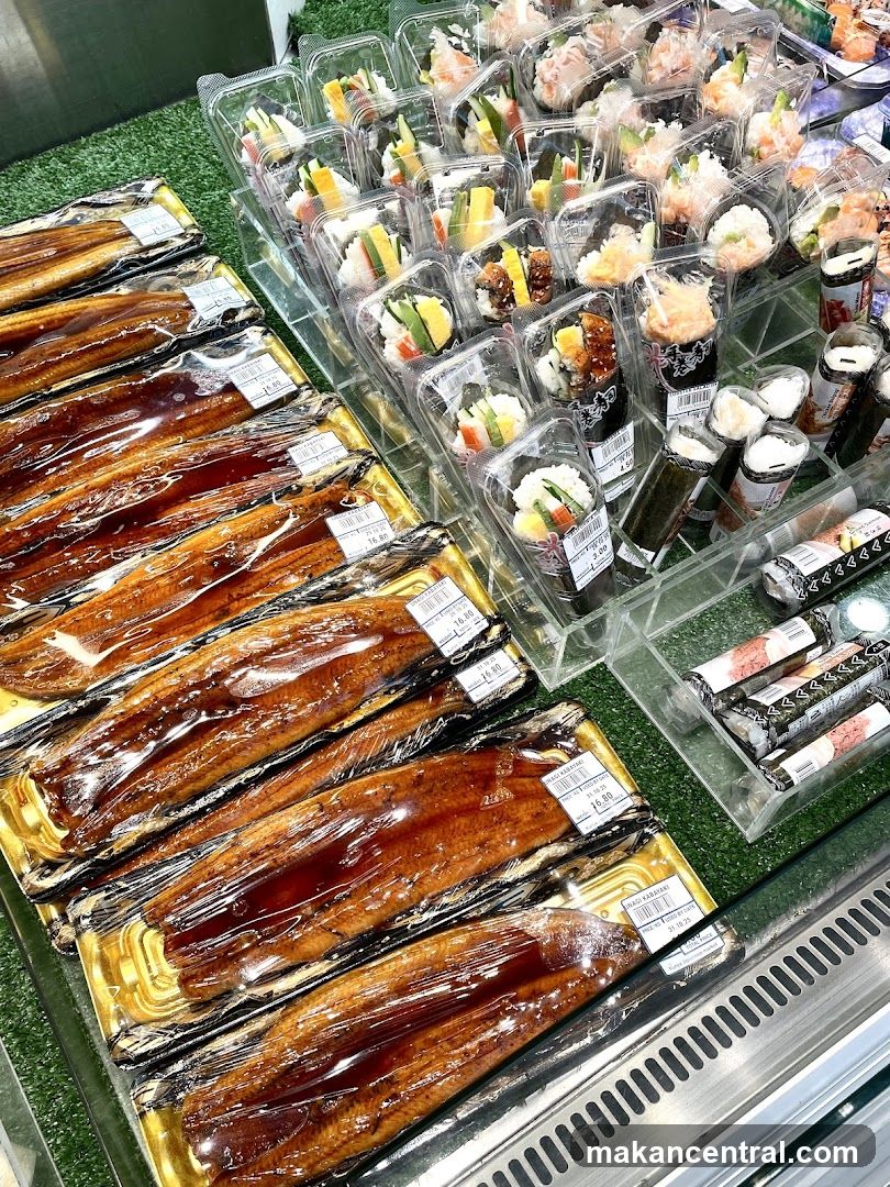 Pre-packaged Sushi and Eel Dishes