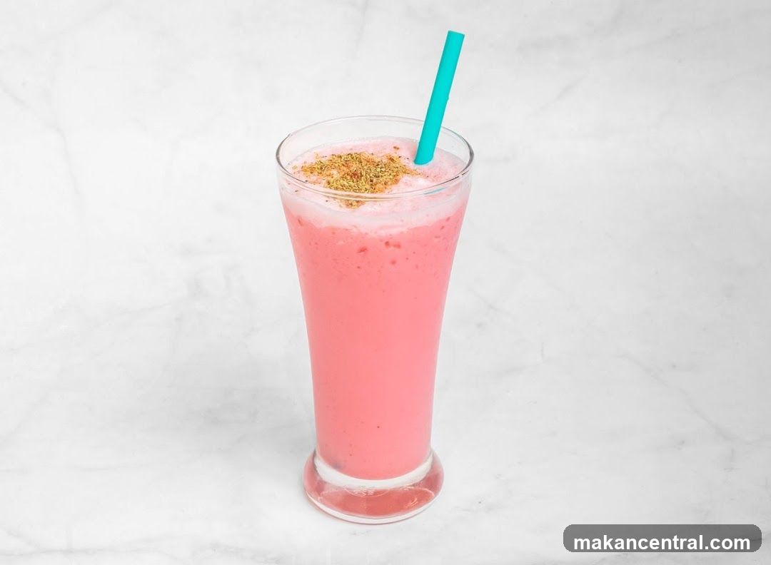 Pink Drink with Straw