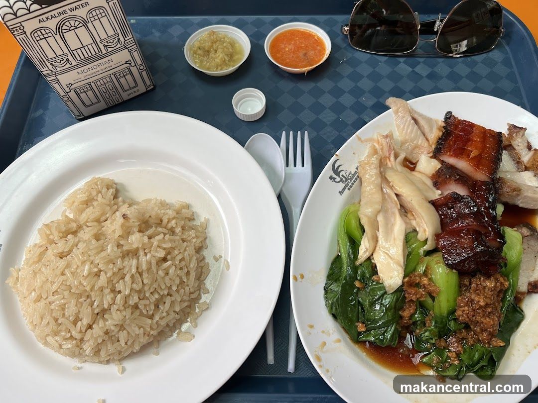 Hainanese Chicken Rice and Char Siu