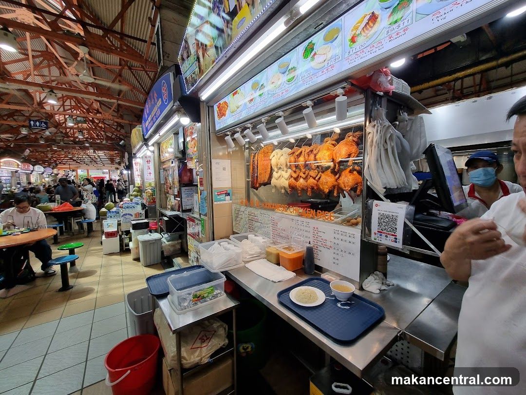 Hawker Stall with Roasted Chickens