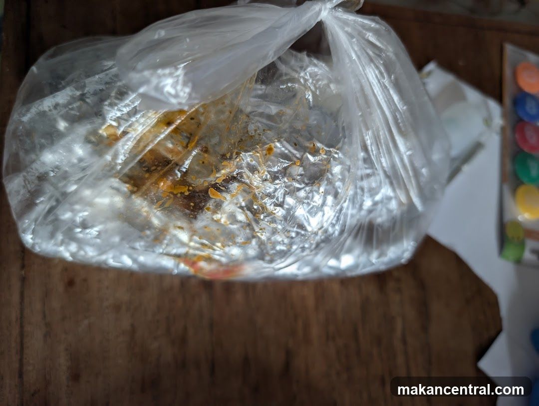 Food in a plastic bag