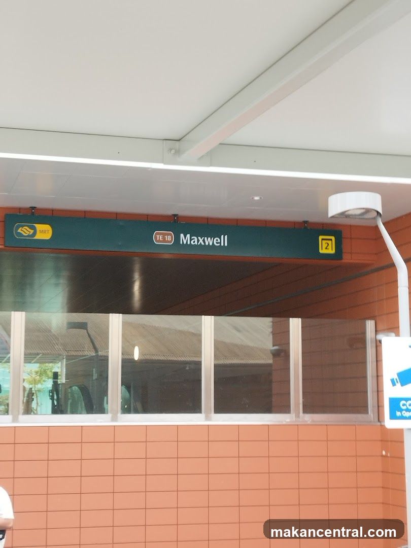 Maxwell MRT Station Signage