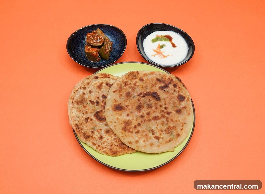 Paratha with Accompaniments
