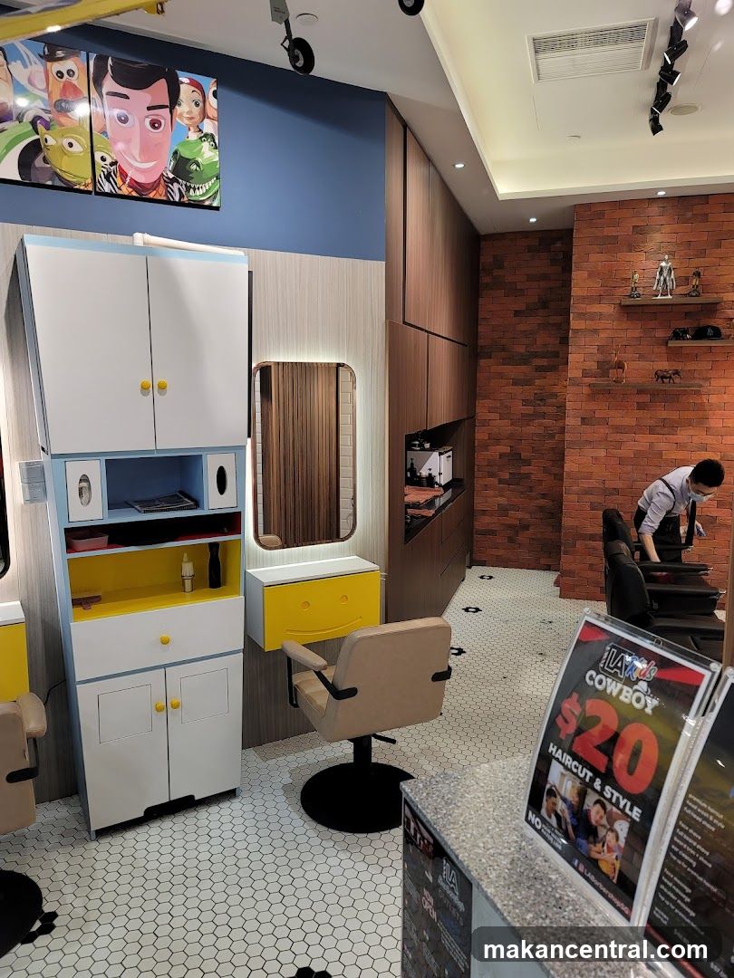 Interior of a children's hair salon