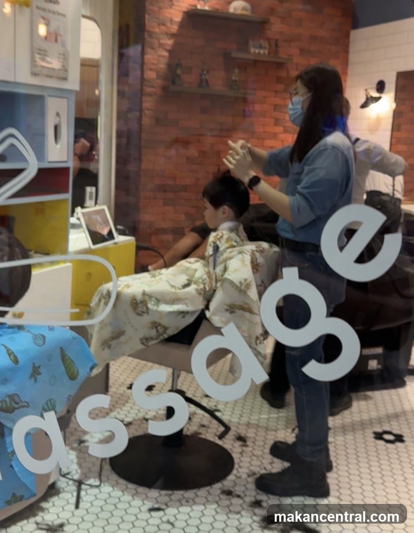 Interior of a salon
