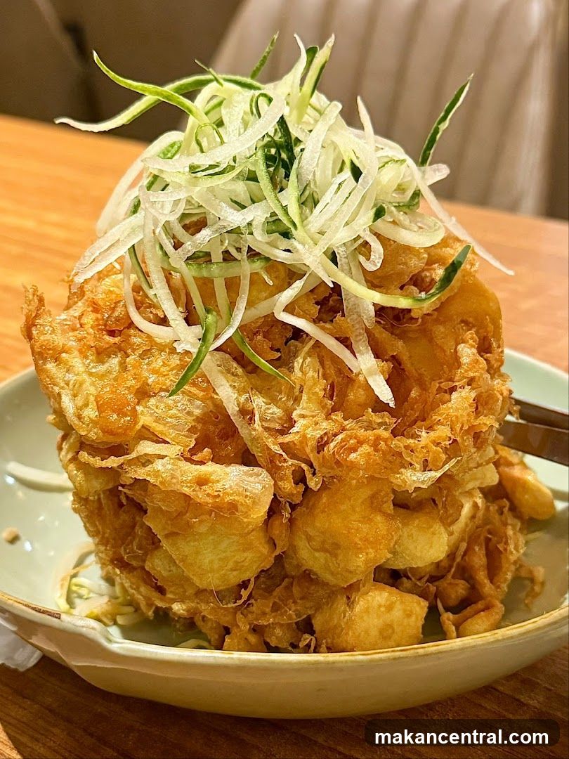 Crispy Fried Dish with Shredded Vegetables