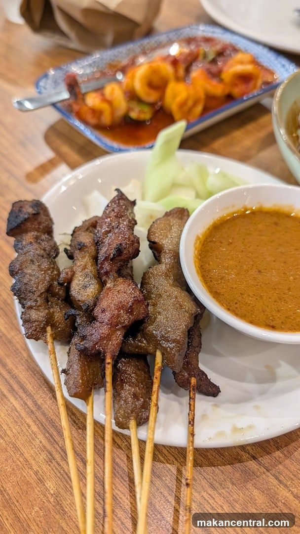 Skewered Meat with Peanut Sauce