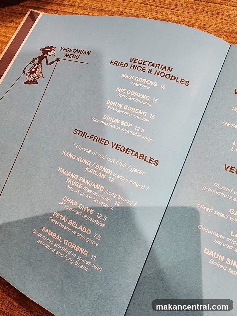 Vegetarian Menu