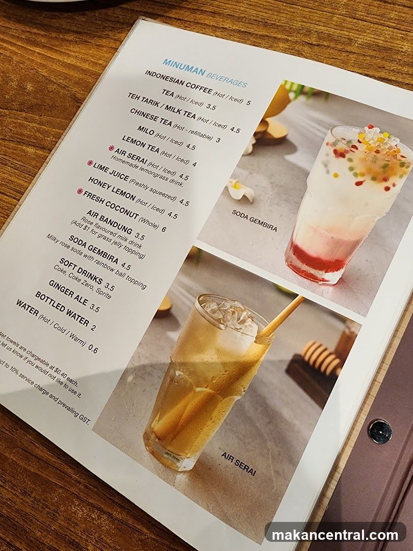Beverages Menu
