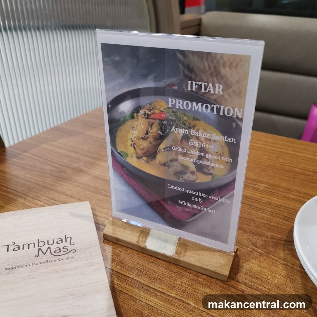 Iftar Promotion Menu