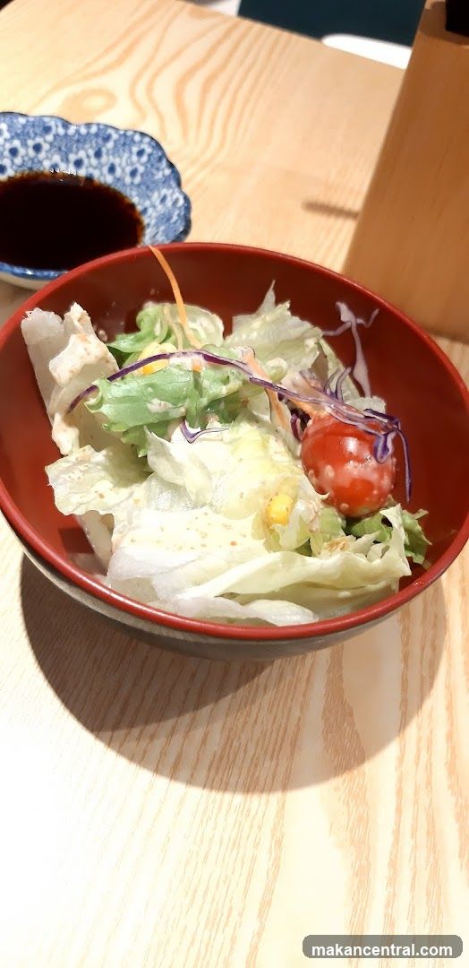 Salad with Dressing and Soy Sauce