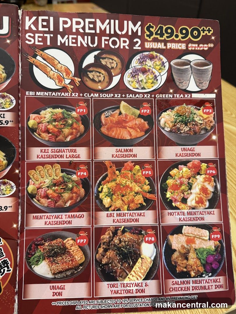 KEI PREMIUM SET MENU FOR 2