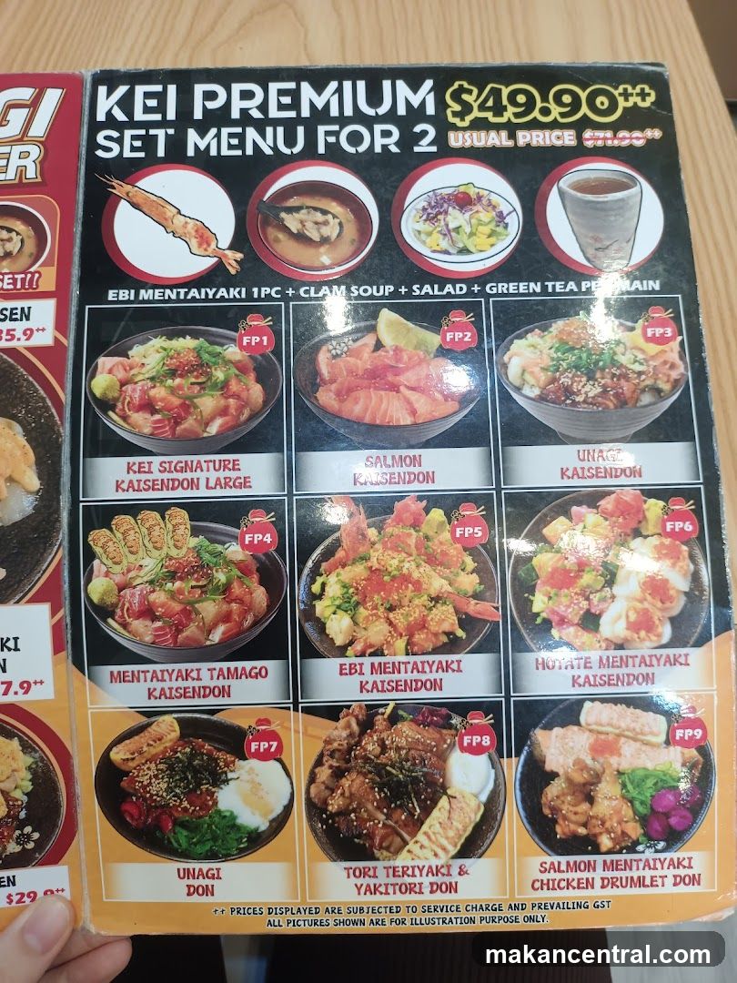 KEI PREMIUM SET MENU FOR 2