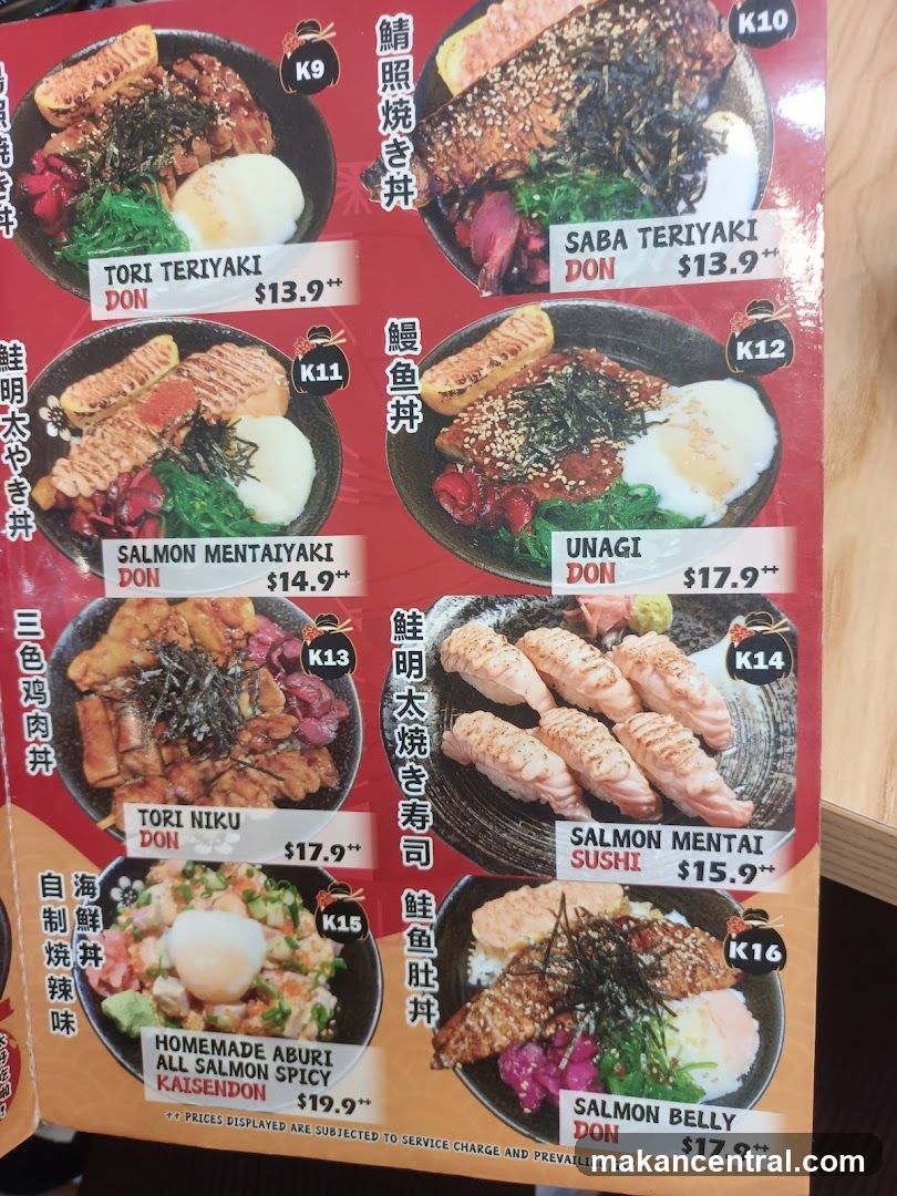 Japanese Food Menu
