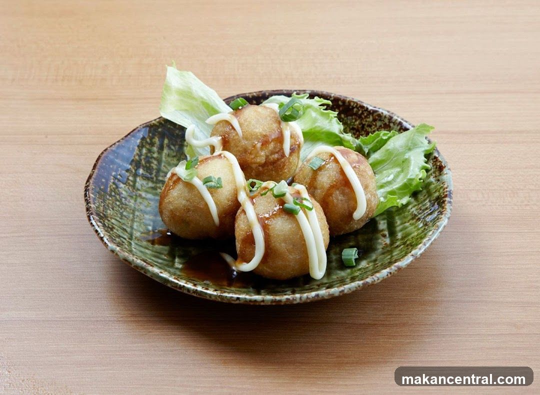 Takoyaki on a Plate