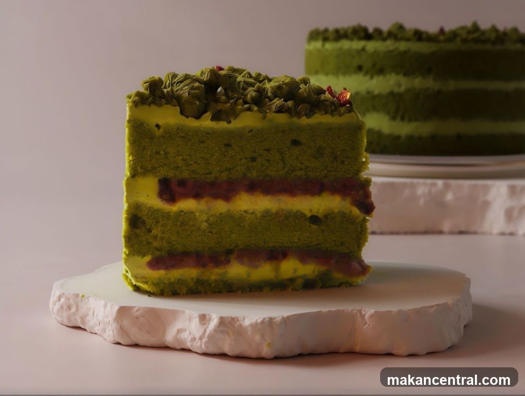 Matcha Cake Slice