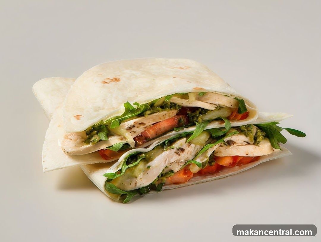 Chicken Pesto Wraps