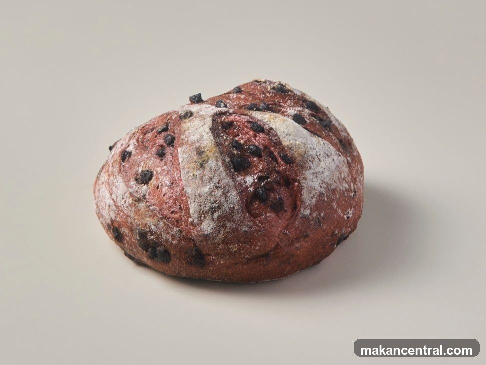Red Bread with Dark Berries