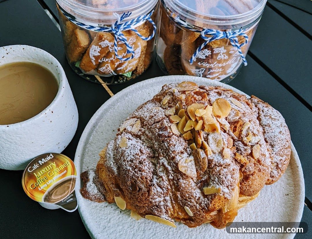 Almond Croissant and Coffee
