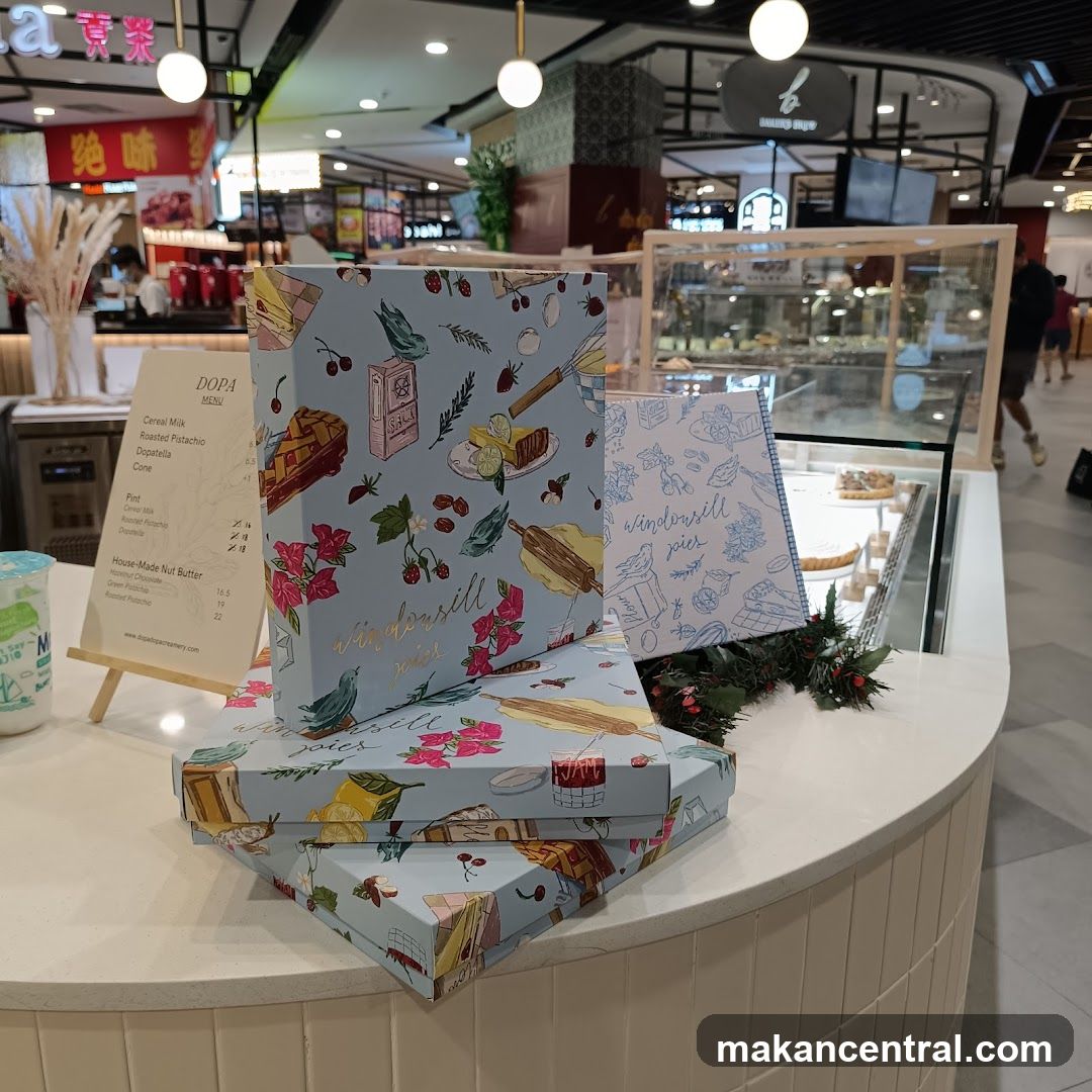 Dessert Boxes and Menu