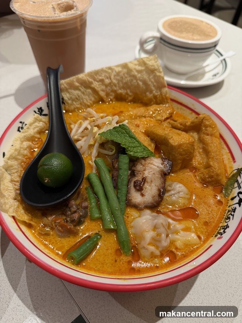 Curry Laksa with Drinks