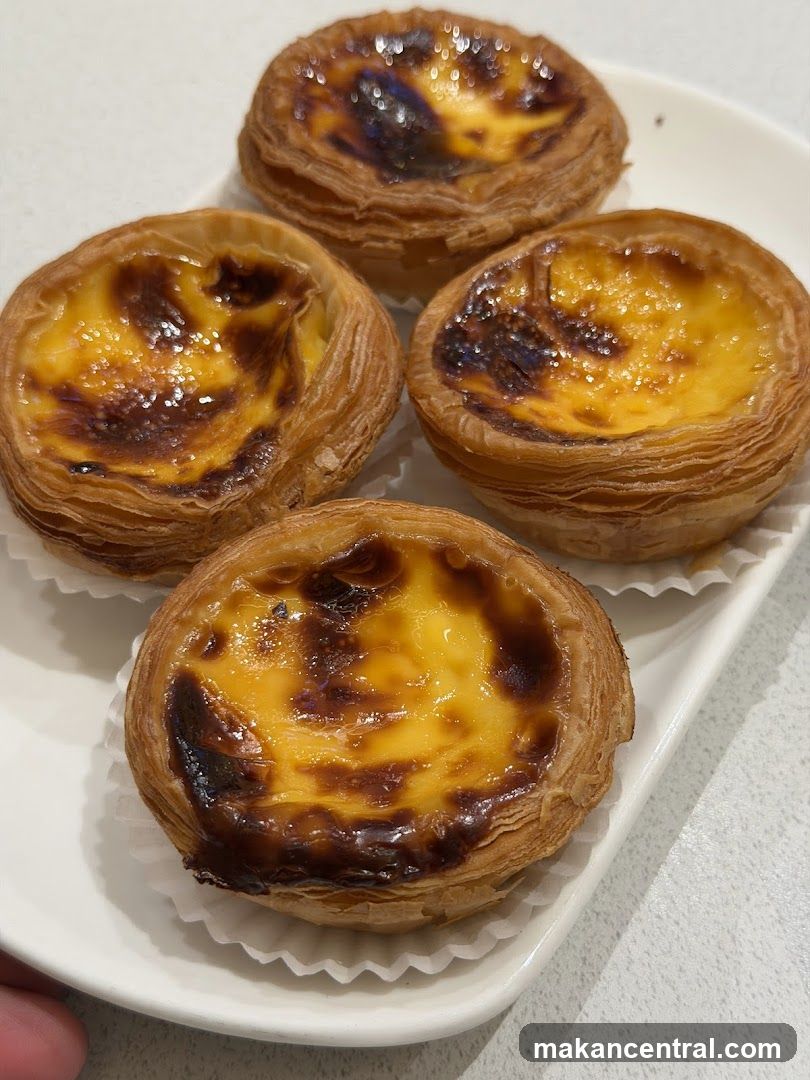 Four Portuguese Custard Tarts