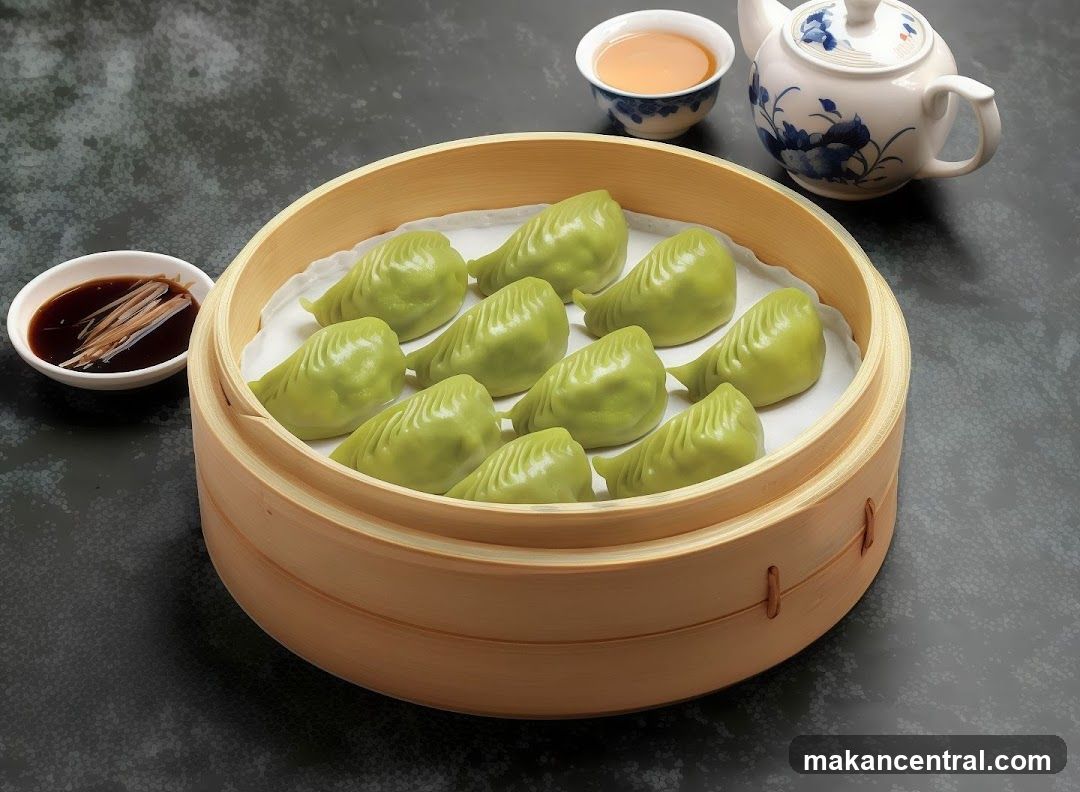 Steamed Green Dumplings