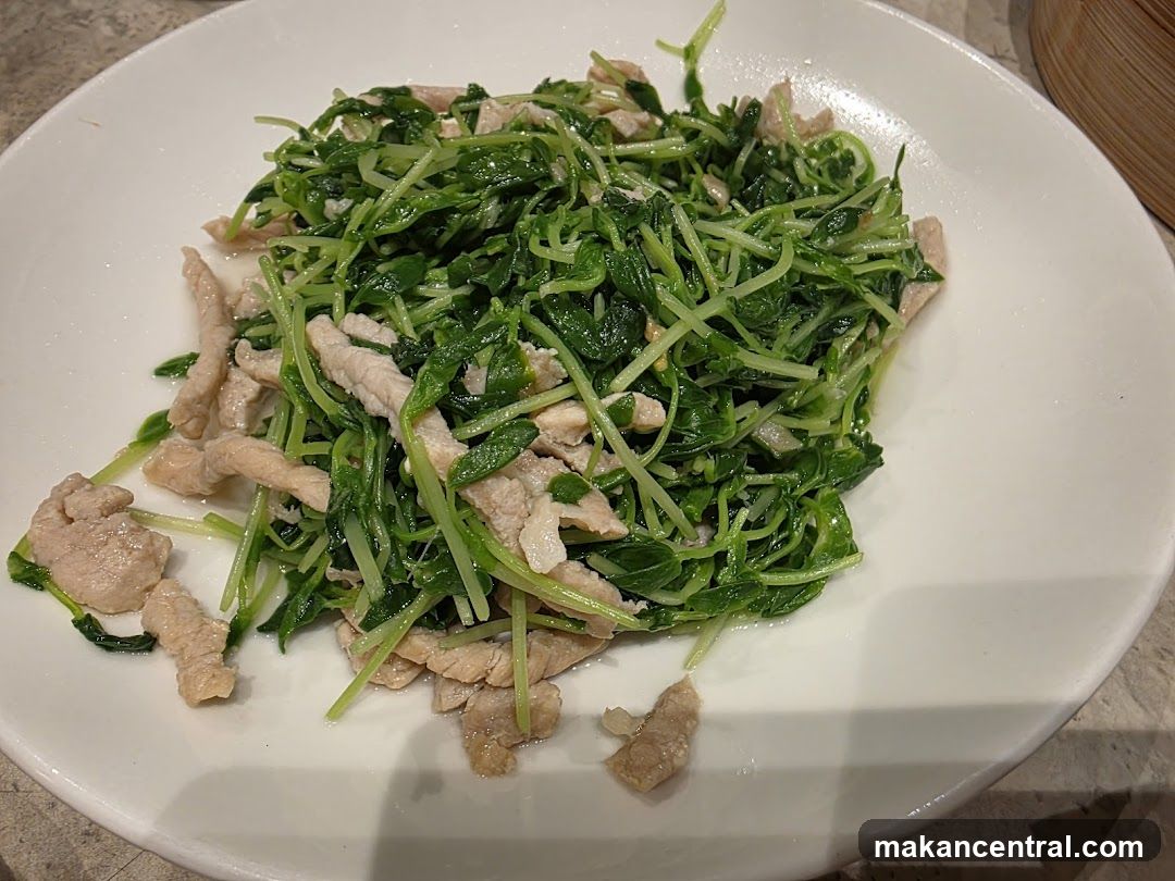 Stir-fried Pea Shoots with Pork