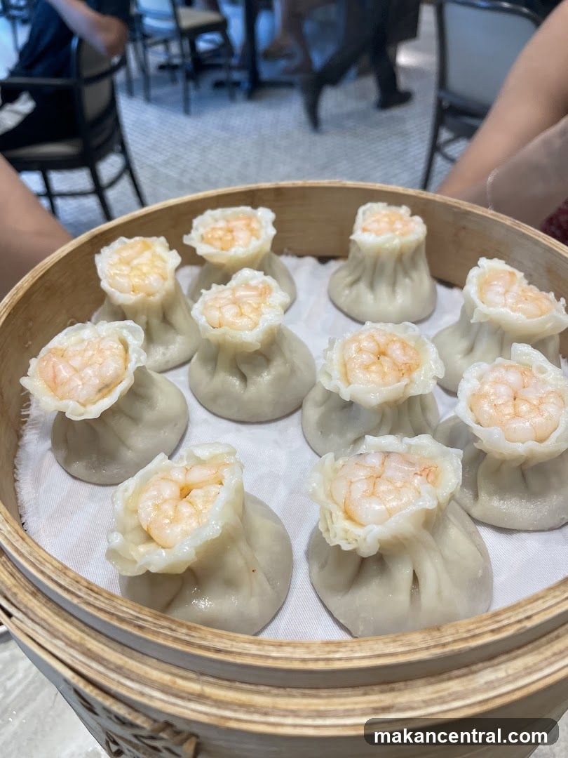 Shrimp Dumplings in a Steamer Basket
