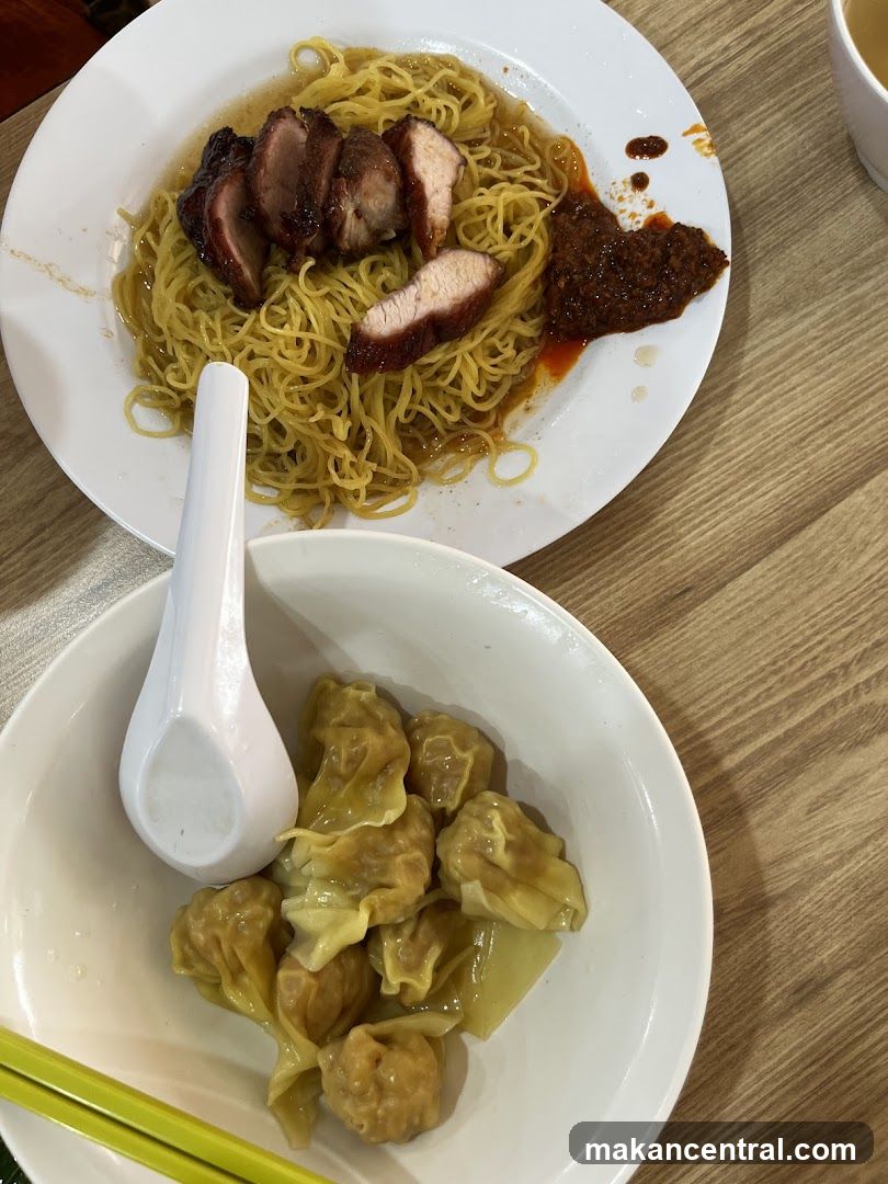 Char Siu Noodles and Wontons