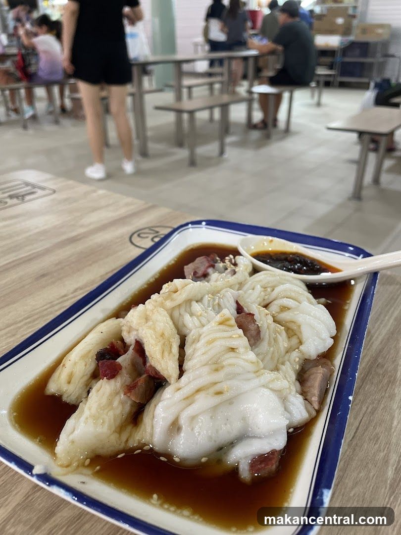 Chee Cheong Fun with Char Siew
