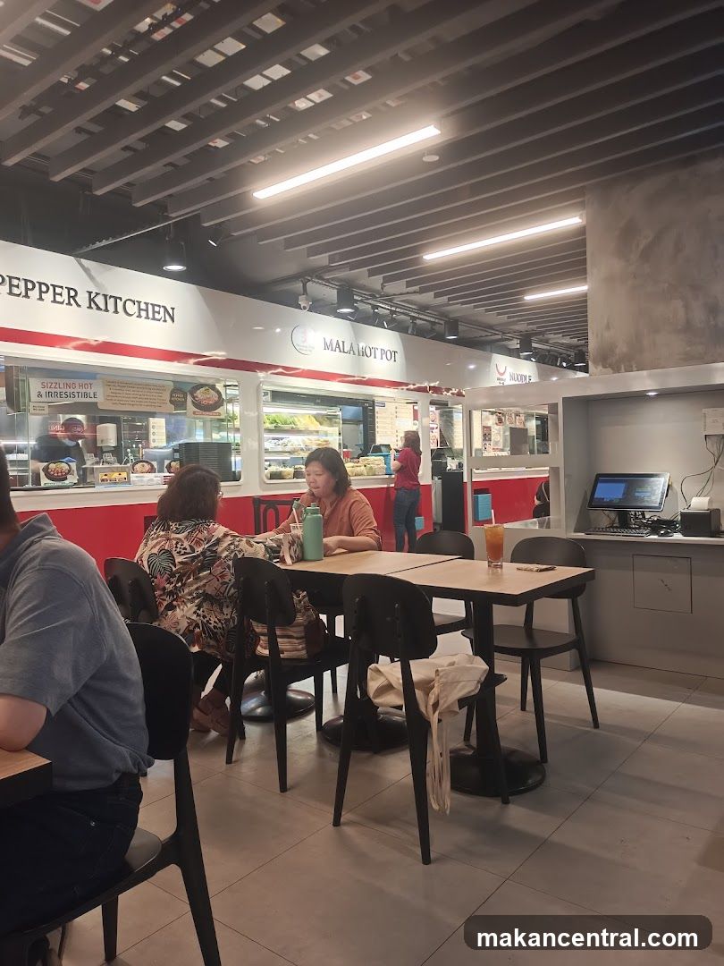 Food court dining area
