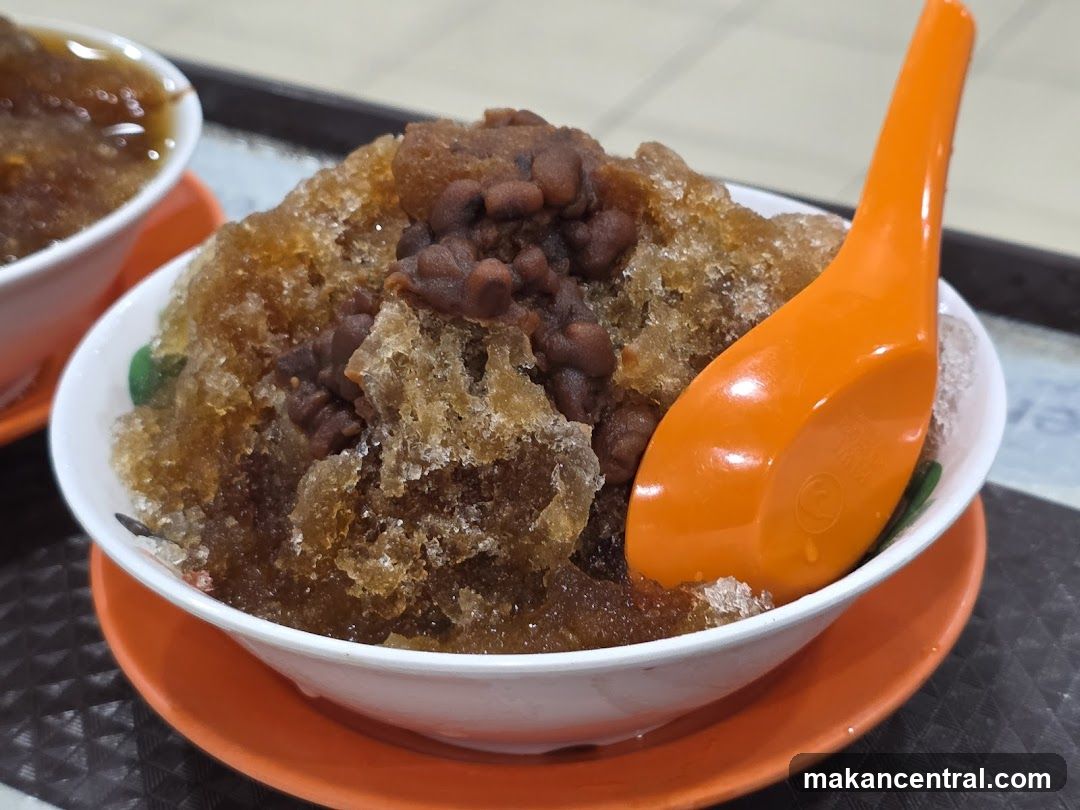 Shaved Ice Dessert with Red Beans