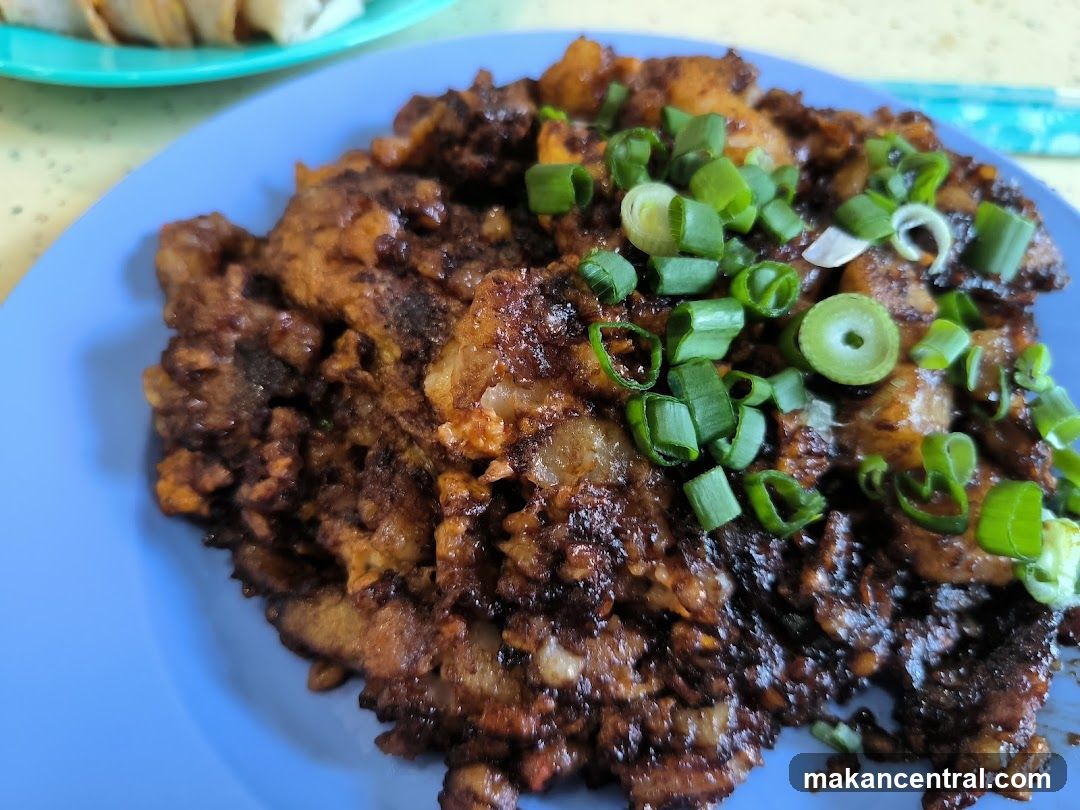 Fried Carrot Cake with Scallions