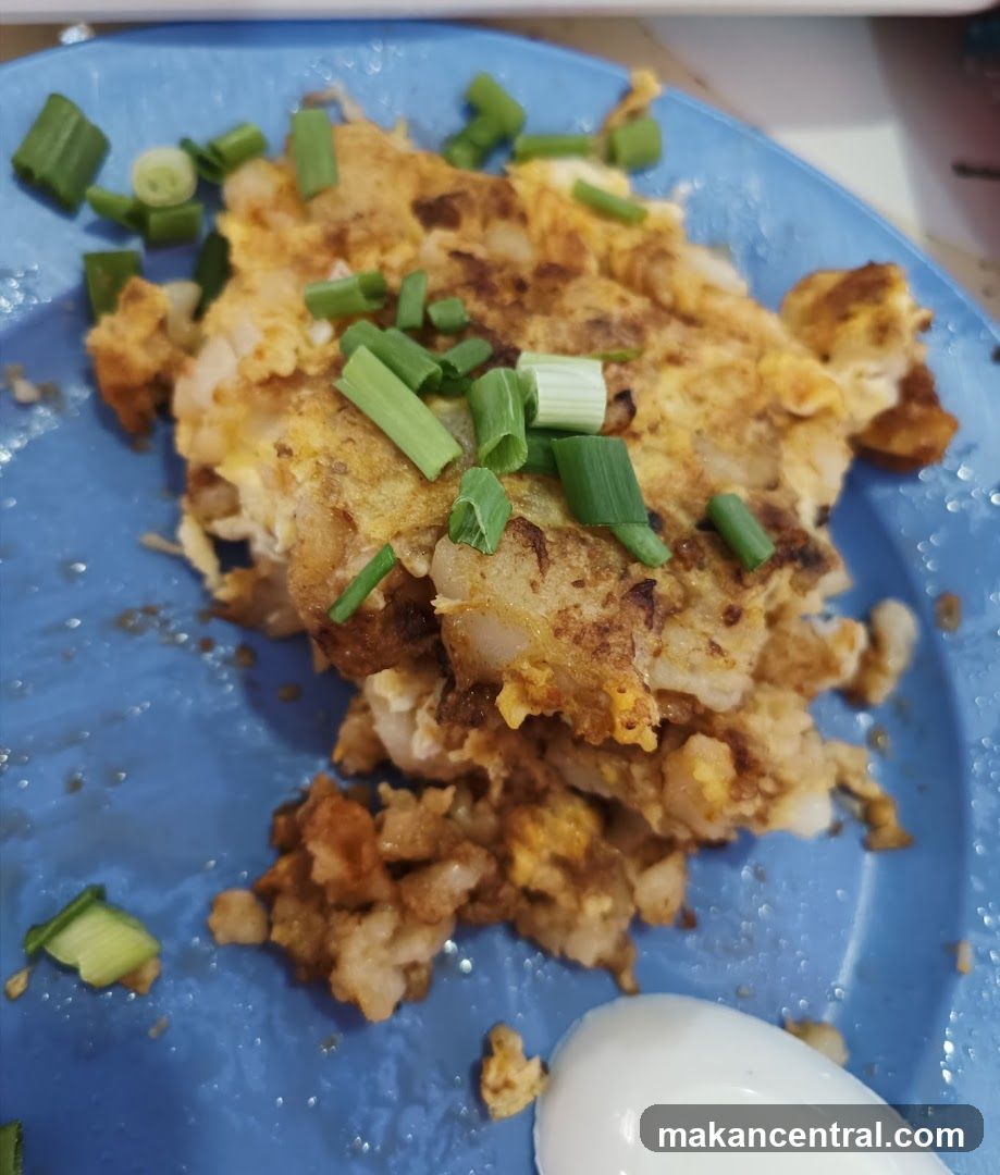 Fried Carrot Cake with Scallions