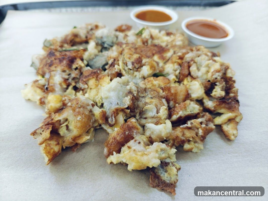Oyster Omelette with Sauces