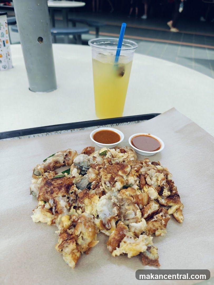 Oyster Omelette with Drink