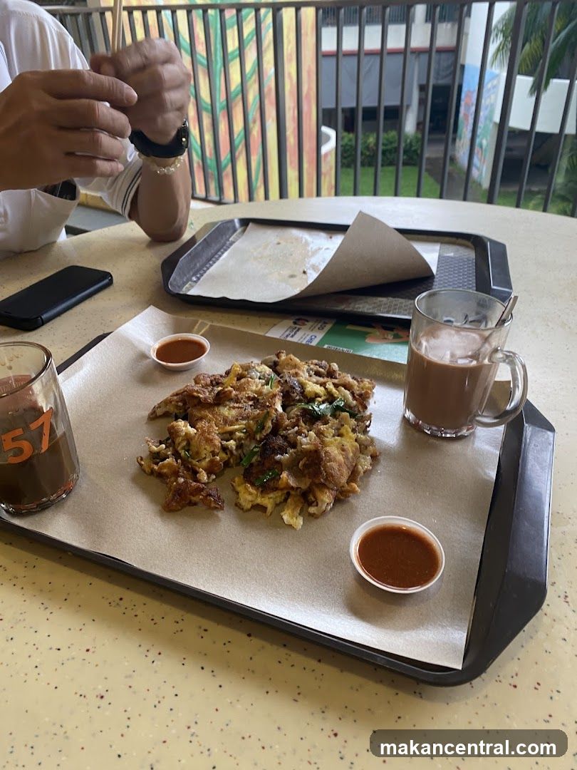 Oyster Omelette with Drinks
