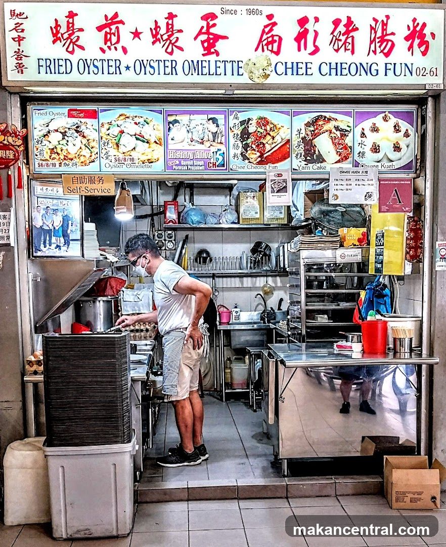 Fried Oyster Oyster Omelette Chee Cheong Fun