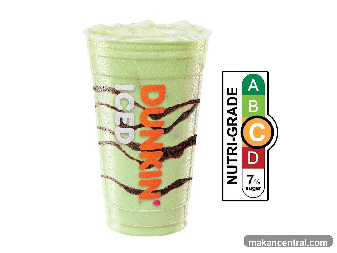 Dunkin' Iced Drink with Nutri-Grade Label